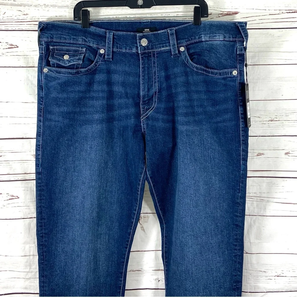 True‎ Religion Geno Jeans Men’s 40x 32 Blue Relaxed Slim Denim